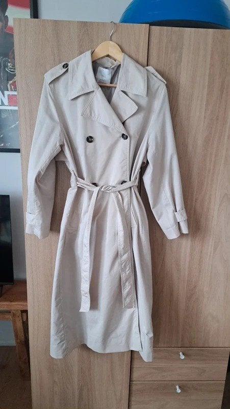 Trenchcoat Mango maat S, Mango, Verzenden, Beige, Zo goed als nieuw