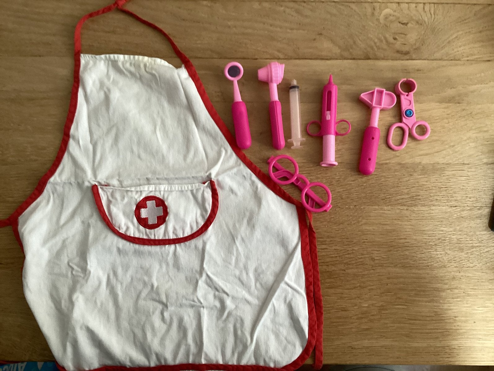 Roze dokterset, Ophalen, Gebruikt