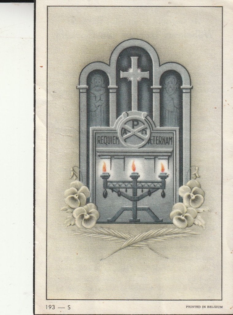 Bidprentje Wilhelmus Jacobus van Gorkum 1903-1961, Ophalen of Verzenden, Bidprentje