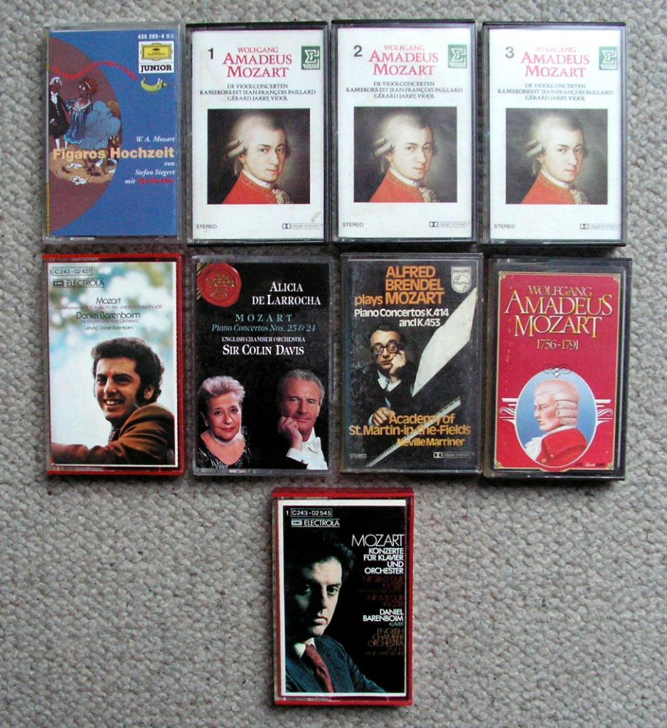 Mozart diverse cassettes €3 per stuk 9 voor €18 mooie staat, 2 t/m 25 bandjes, Klassiek, Ophalen of Verzenden, Zo goed als nieuw