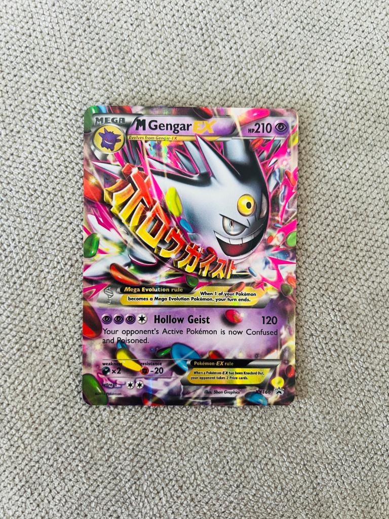 M Gengar Ex XY166 Promo XY Pokemon, Verzenden, Zo goed als nieuw, Losse kaart, Foil