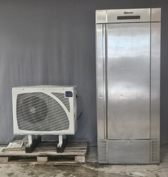 Gram Vriezer RVS Midi 625 Professioneel Silensys CAJ2464Z, Vrieskast, Refurbished, Minder dan 60 cm, Energieklasse A of zuiniger