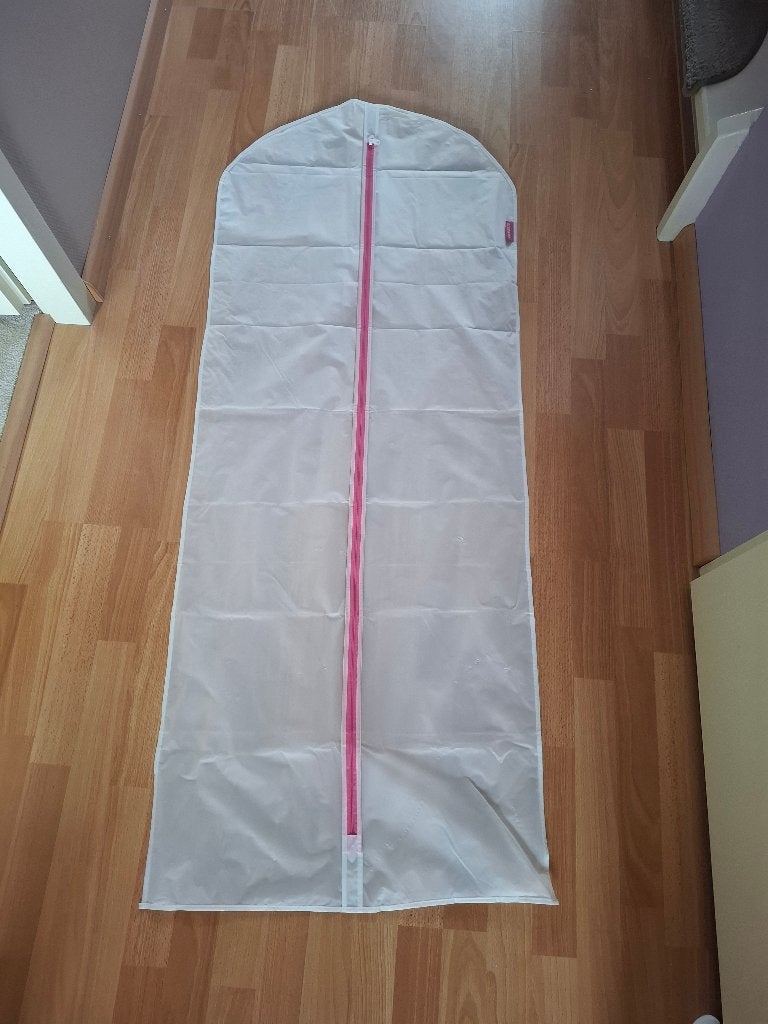 Kledinghoes wit 150 cm lang, Ophalen, Gebruikt, Kunststof, Kinderen en Volwassenen