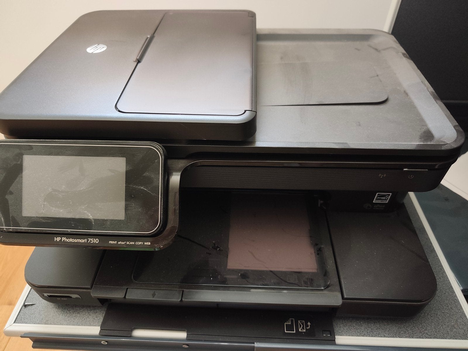 HP Photosmart 7510 All-in-One printer met cartridges, Ophalen, Gebruikt, Inkjetprinter, All-in-one