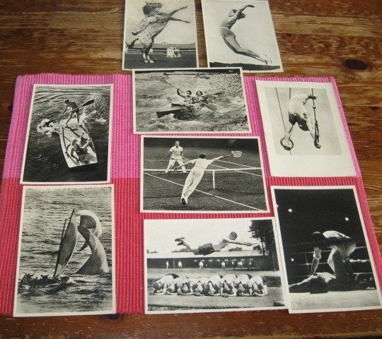 9 originele sportfoto's 1935 uit serie Sport u.Körperkultur, Ophalen of Verzenden, Voor 1940, Overige onderwerpen, Foto
