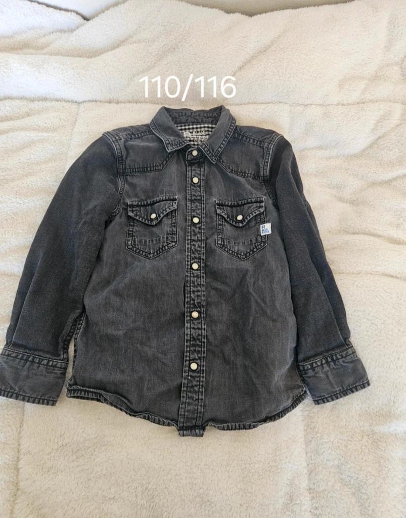 Stoer spijkeroverhemd voor jongens, maat 110/116, Kinderen en Baby's, Kinderkleding | Maat 110, Gebruikt, Overhemd of Blouse, Ophalen of Verzenden