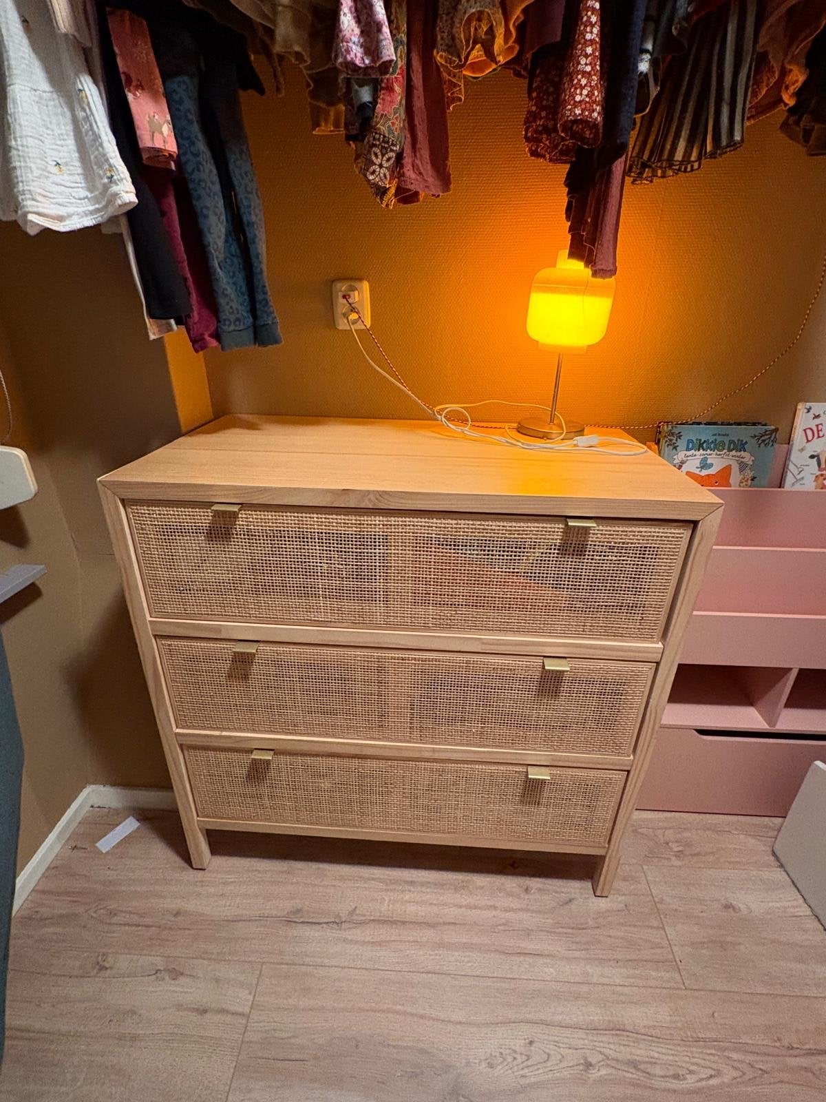 Rotan Webbing Ladekast Commode Karwei, Huis en Inrichting, Kasten | Ladekasten, Zo goed als nieuw, Minder dan 100 cm, 50 tot 100 cm