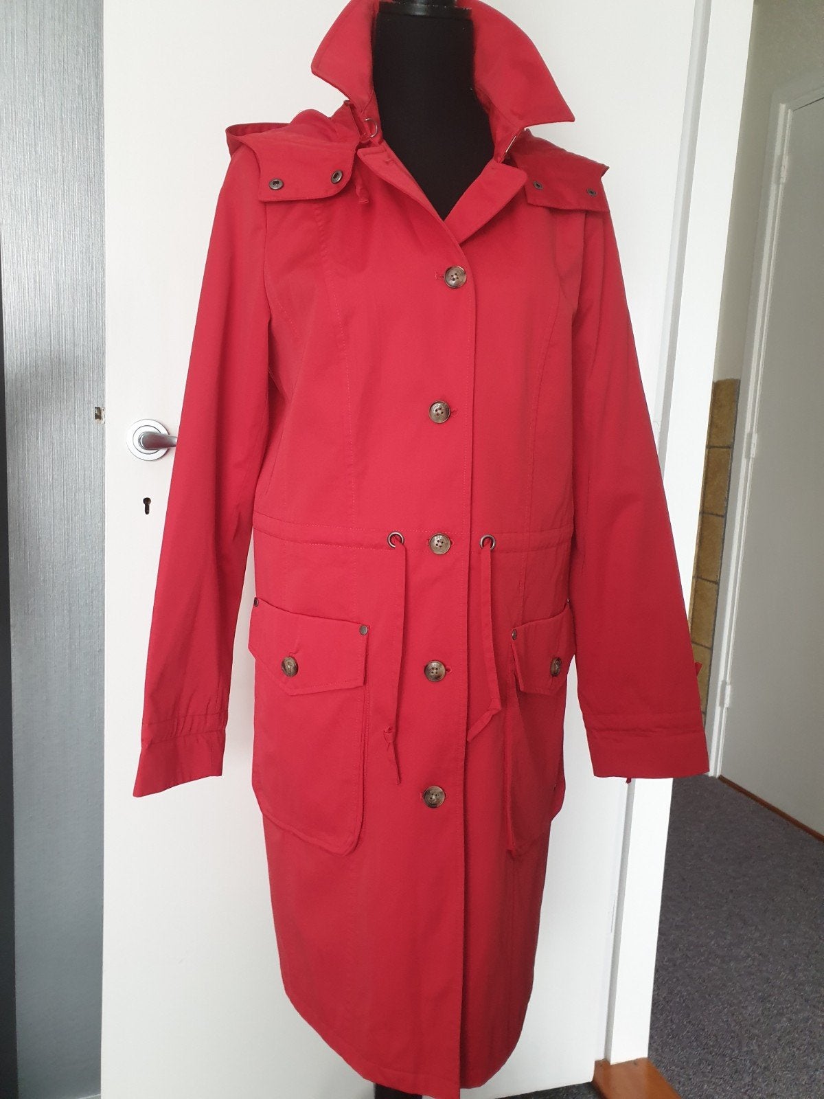 McGregor rode jas maat 42 (40/42), Kleding | Dames, Verzenden, Zo goed als nieuw, Maat 42/44 (L), Rood