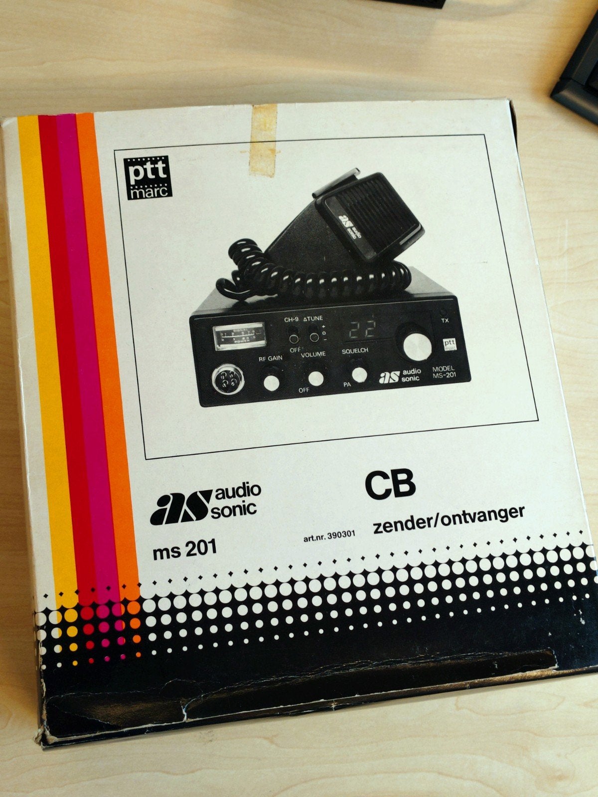 PTT Audio Sonic ms 201 cb 27mc bak, Telecommunicatie, Ophalen of Verzenden, Gebruikt, Zender en Ontvanger