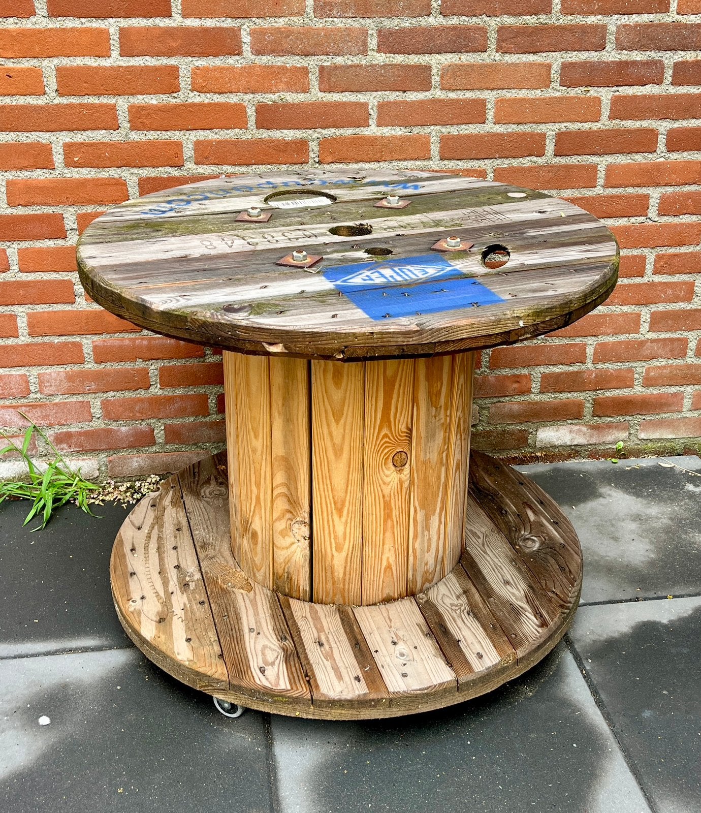 Leuke haspel tafel, Ophalen, Gebruikt, Rond, Hout