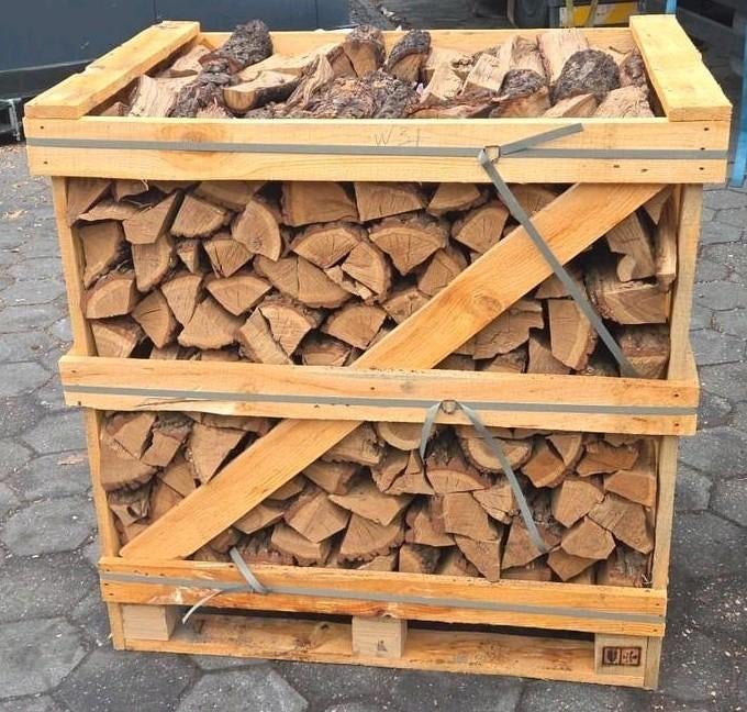 Eiken & Haagbeuk ,ovengedroogd, Tuin en Terras, Haardhout, 6 m³ of meer, Ophalen, Eikenhout, Blokken