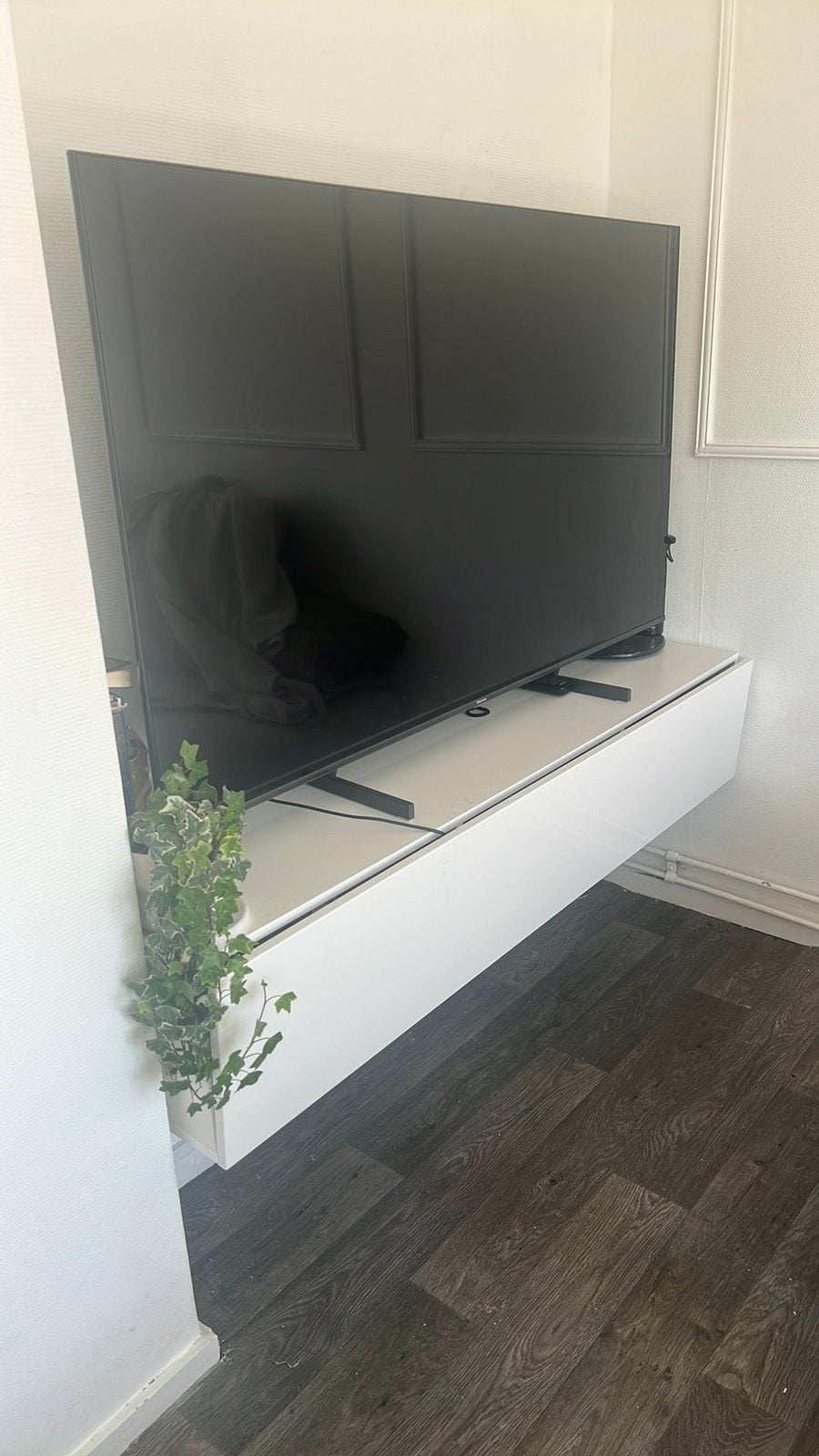 Zweef tv kast/ hangkast wit, Ophalen of Verzenden