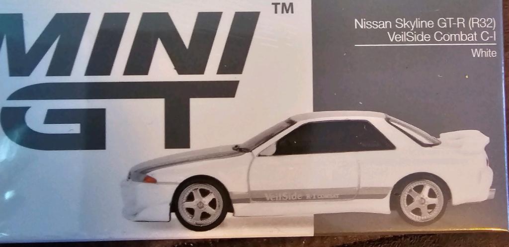 Mini GT Nissan Skyline GT-R (R32) VeilSide Combat C-I Wit, Nieuw, Ophalen of Verzenden, MINI GT, Niet gespecificeerd
