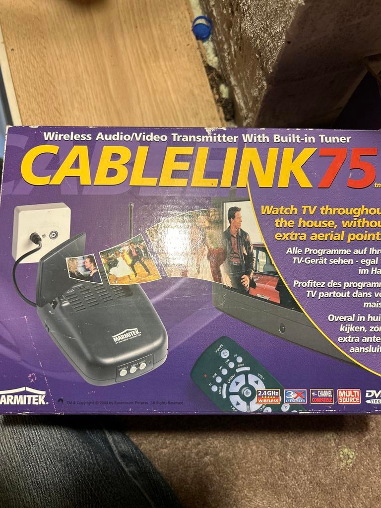 Marmitek Cablelink 75 Draadloze A/V Zender met Tuner, Ophalen of Verzenden, Zo goed als nieuw