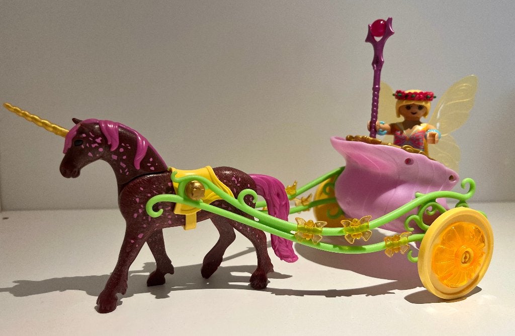 9136 Playmobil Bloemenfee met eenhoorn, Ophalen of Verzenden, Zo goed als nieuw, Complete set