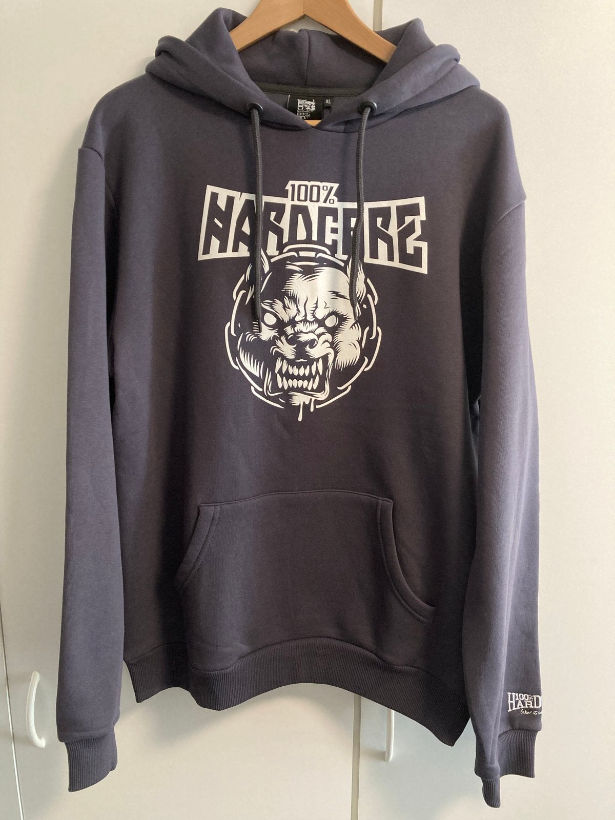 Hardcore hoodie XL grijs, Verzenden, Nieuw