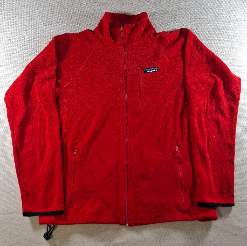 Patagonia Fleecejas – Rood, Maat M, Zo goed als nieuw, Patagonia, Rood, Verzenden