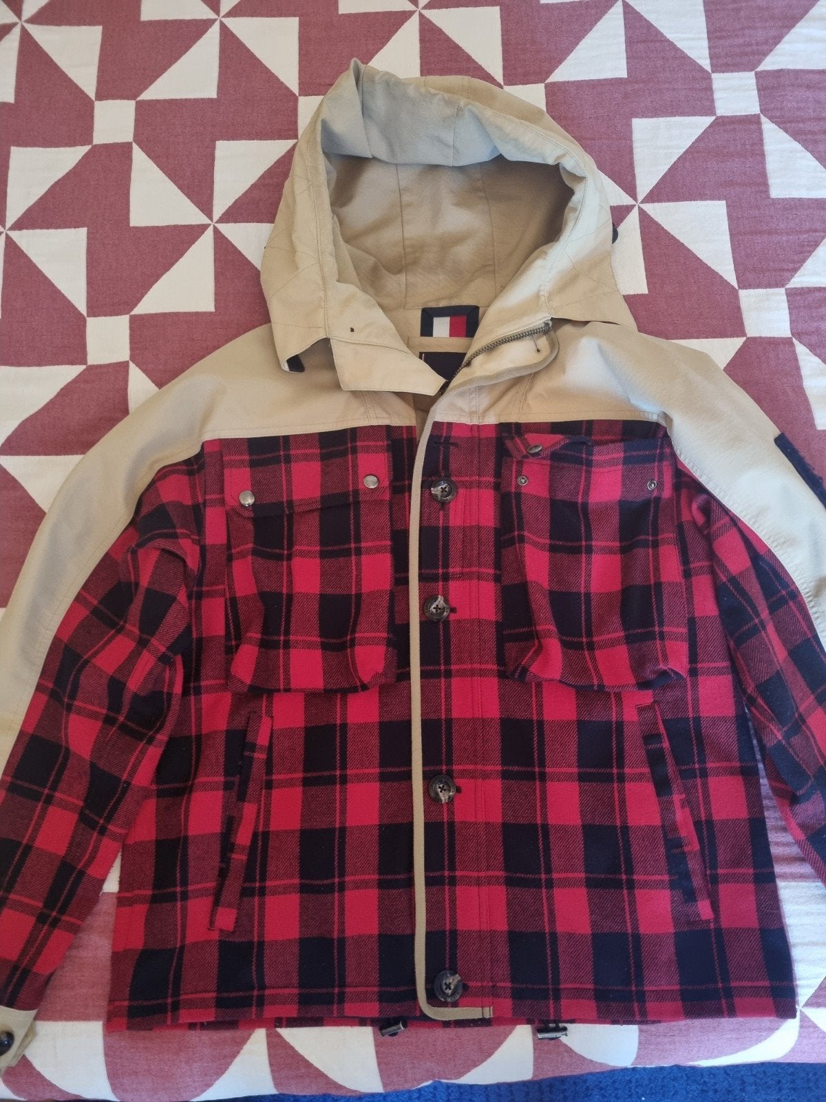 Tommy Hilfiger Jas en Bodywarmer Set - Maat L, Maat 52/54 (L), Tommy Hilfiger, Ophalen of Verzenden, Gedragen