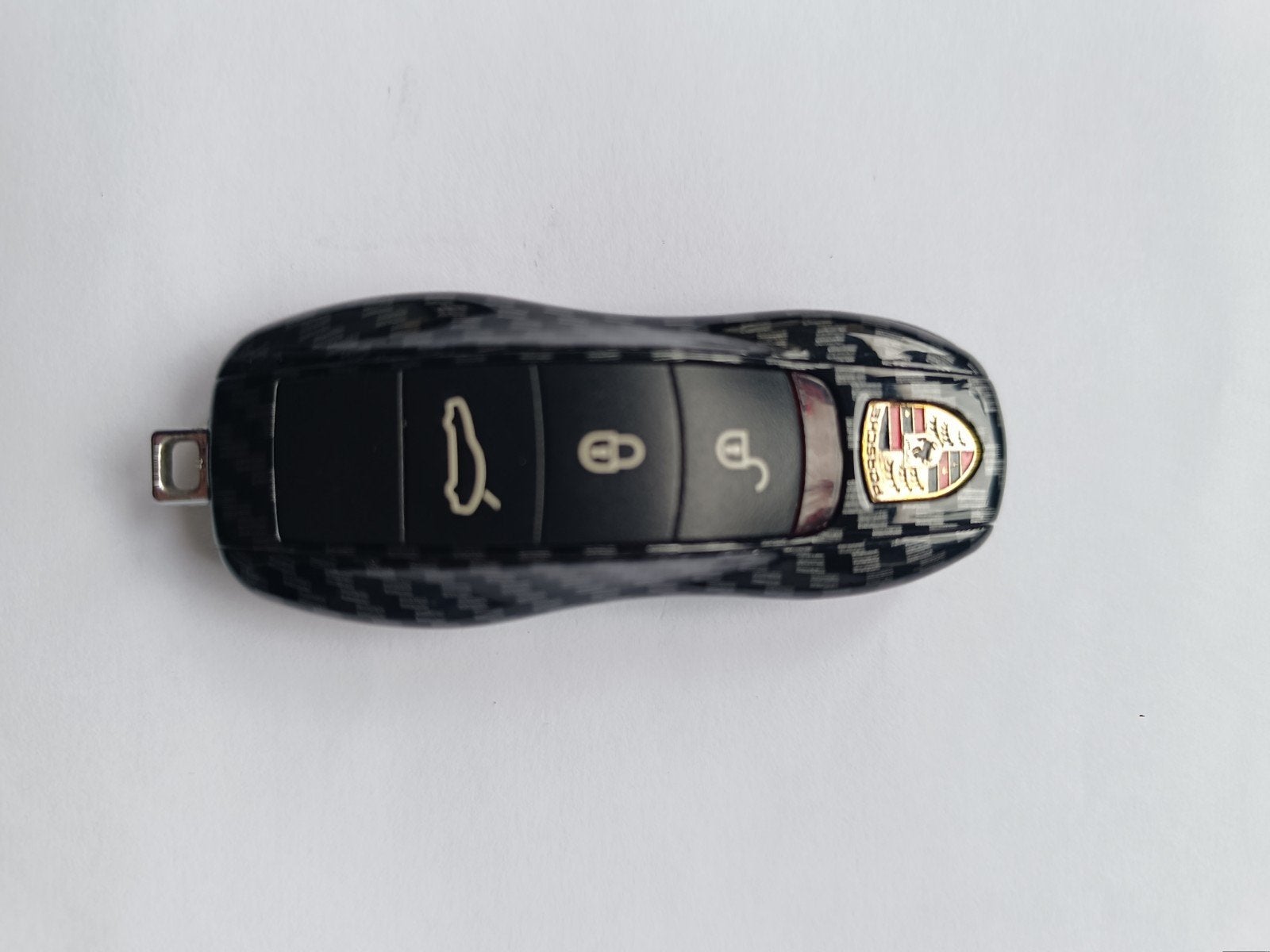 Porsche Afstandsbediening Sleutel Carbon Look, Ophalen of Verzenden, Gebruikt