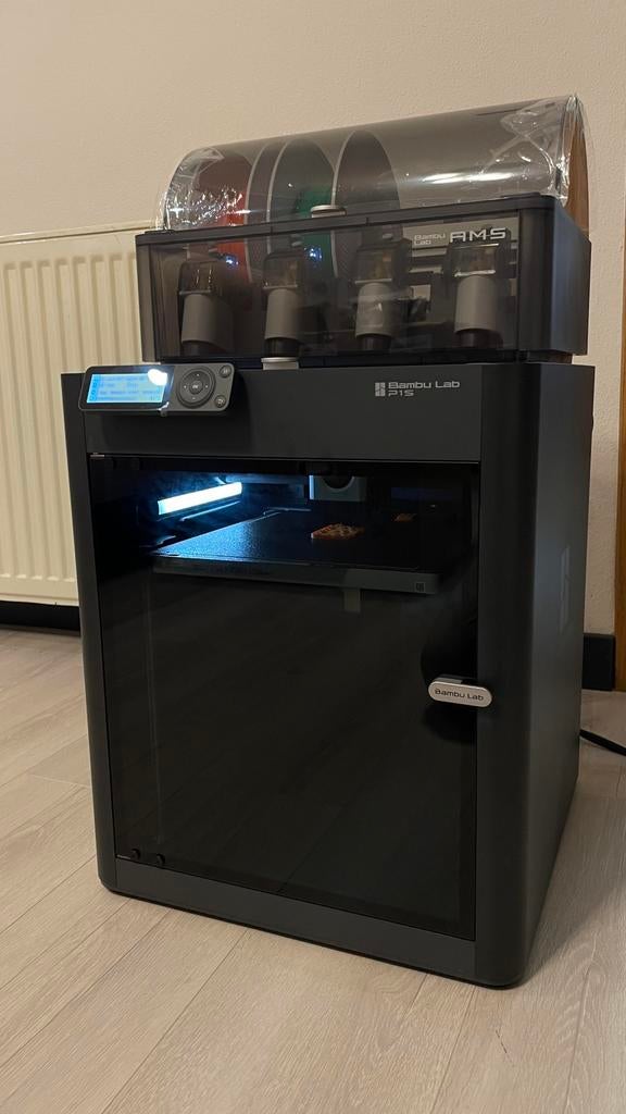 Bambu Lab P1S Combo + AMS (ZGAN), Computers en Software, 3D Printers, Zo goed als nieuw, Filament, Ingebouwde Wi-Fi, Ophalen