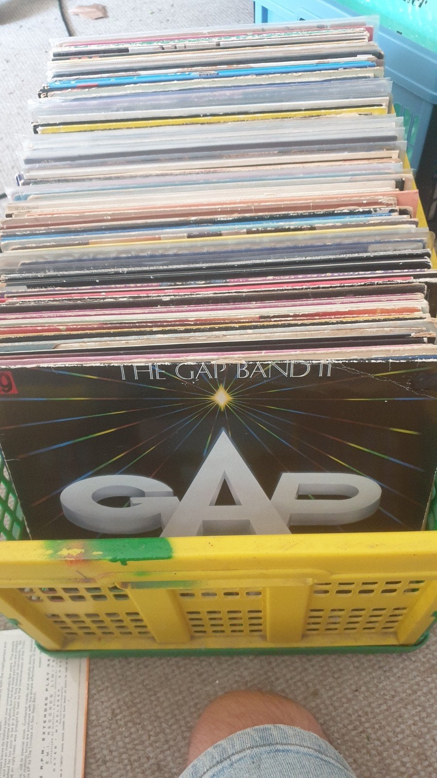 Bak met platen soul jazz pop reggae rock wereld 100 + lp's, Cd's en Dvd's, Vinyl | Verzamelalbums, Ophalen, Gebruikt, Overige formaten