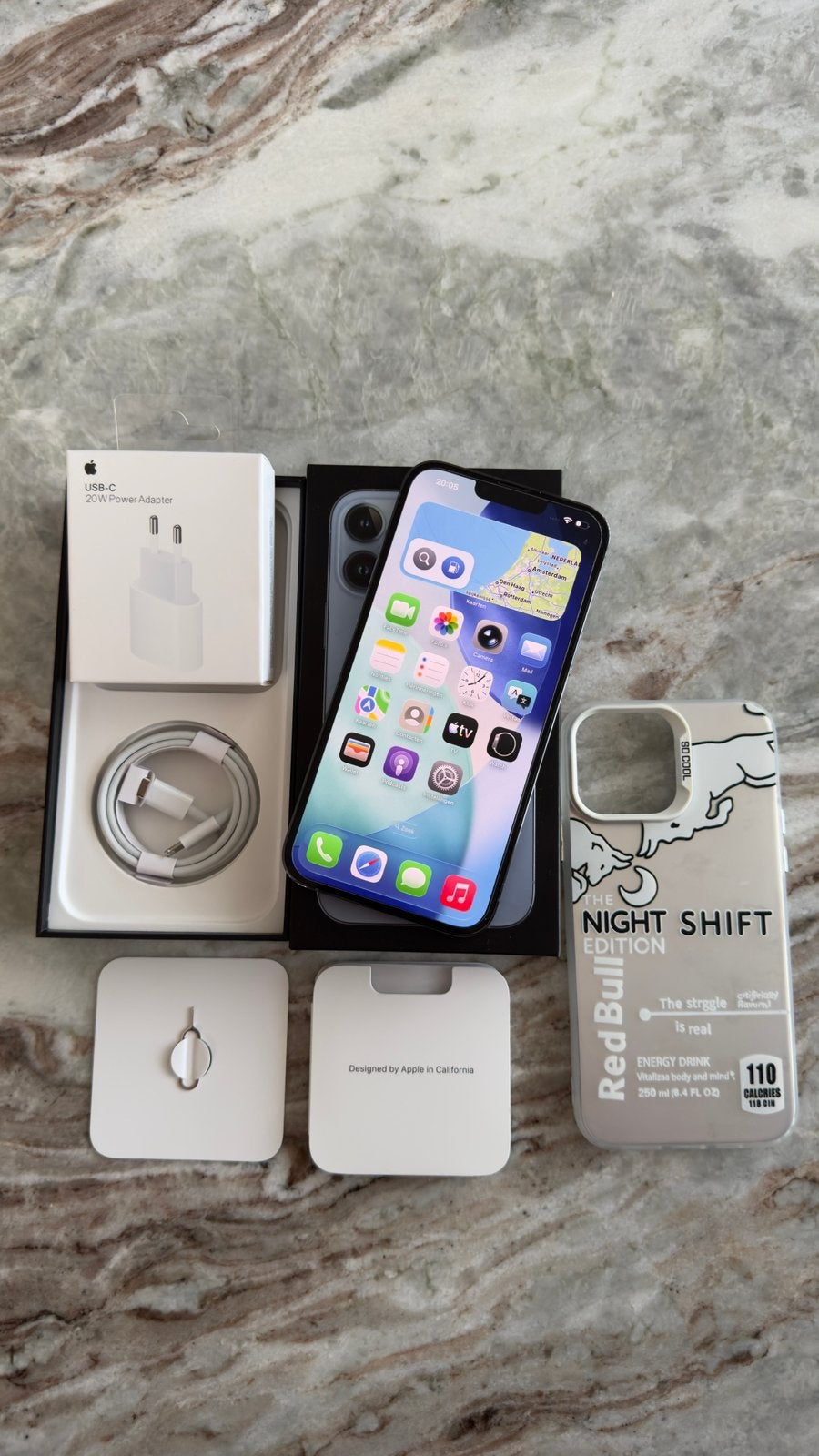 Te koop iPhone 13 Pro Max 128GB Sierra Blue in Top staat, Ophalen, 128 GB, Blauw, Zonder simlock