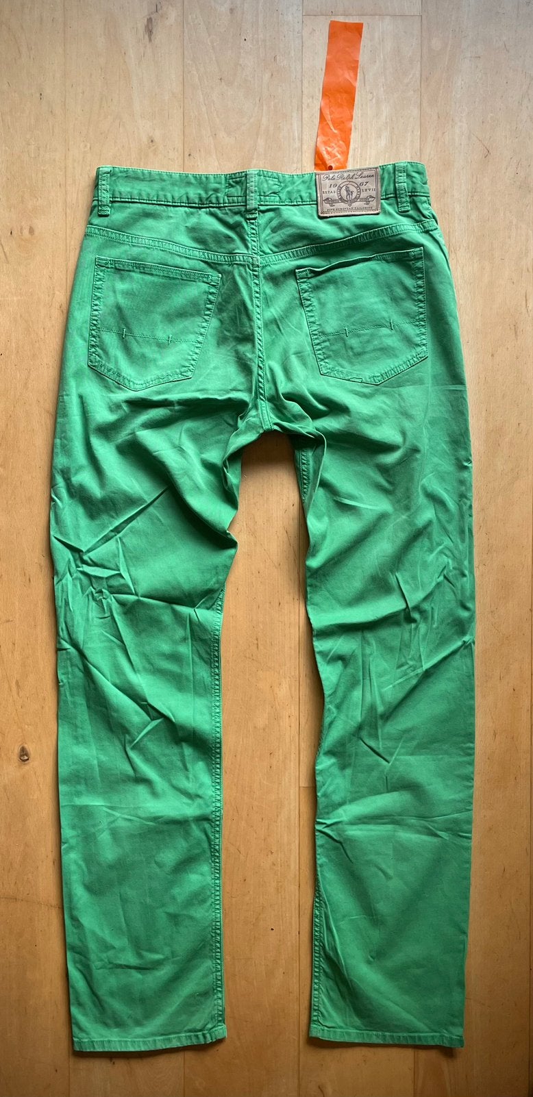 Ralph Lauren polo slim fit broek jeans groen 48 / W32 L34, Ophalen of Verzenden, Overige kleuren, W33 - W34 (confectie 48/50)