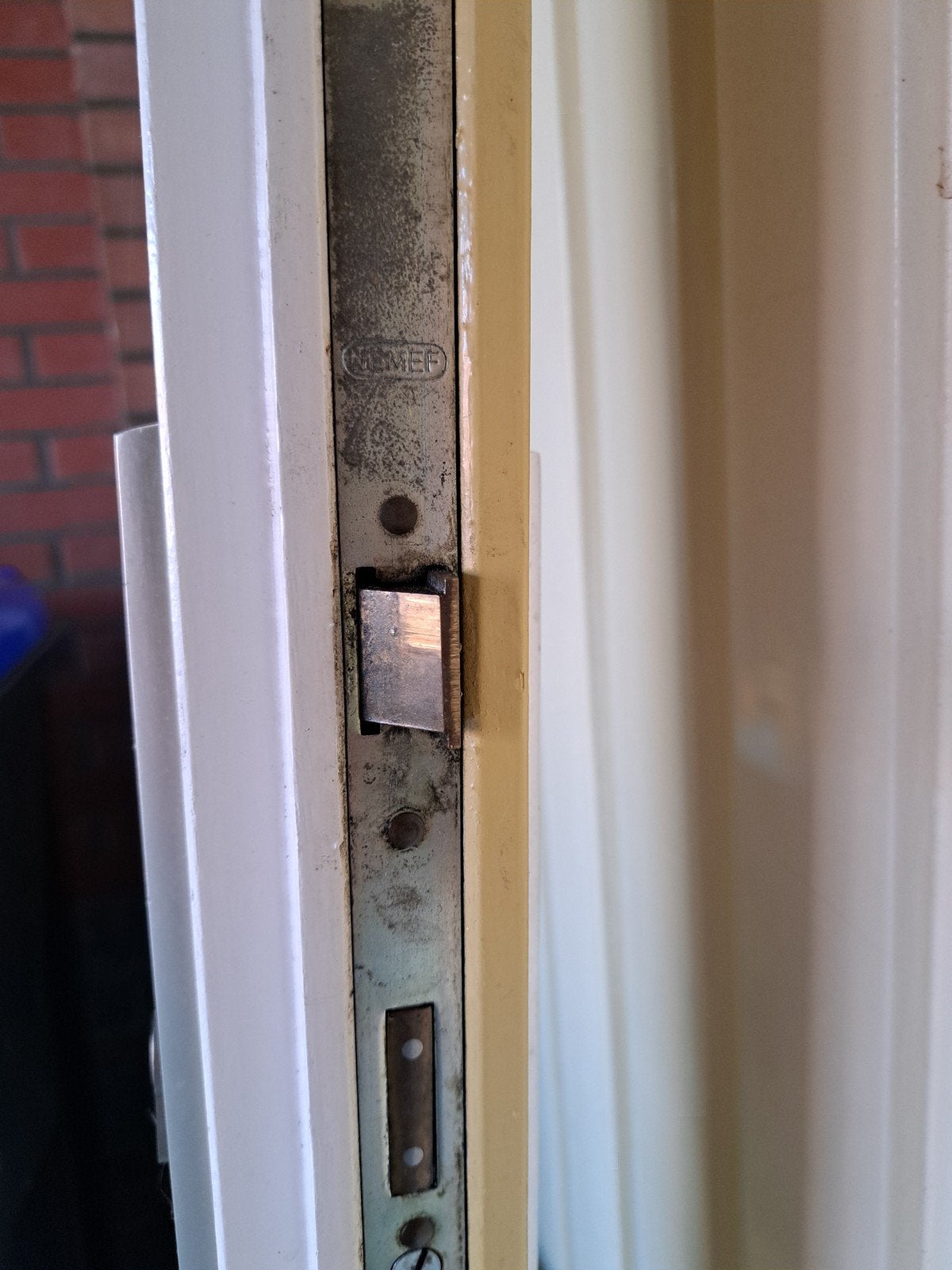 Buitendeur met isolerend glas, Ophalen, Gebruikt, Rvs, Klink of Kruk