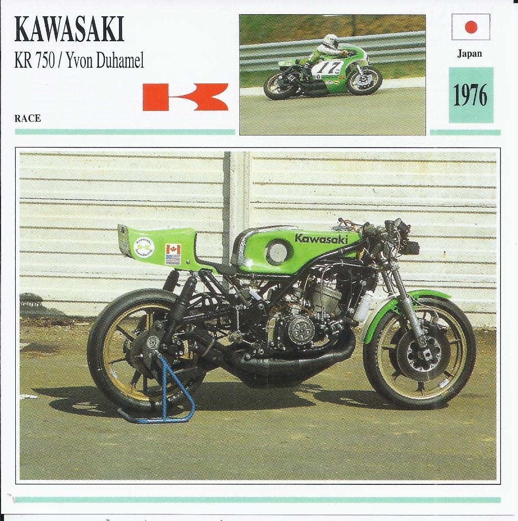 Ma771 motorkaart kawasaki kr750, Ophalen of Verzenden, Zo goed als nieuw, Auto's