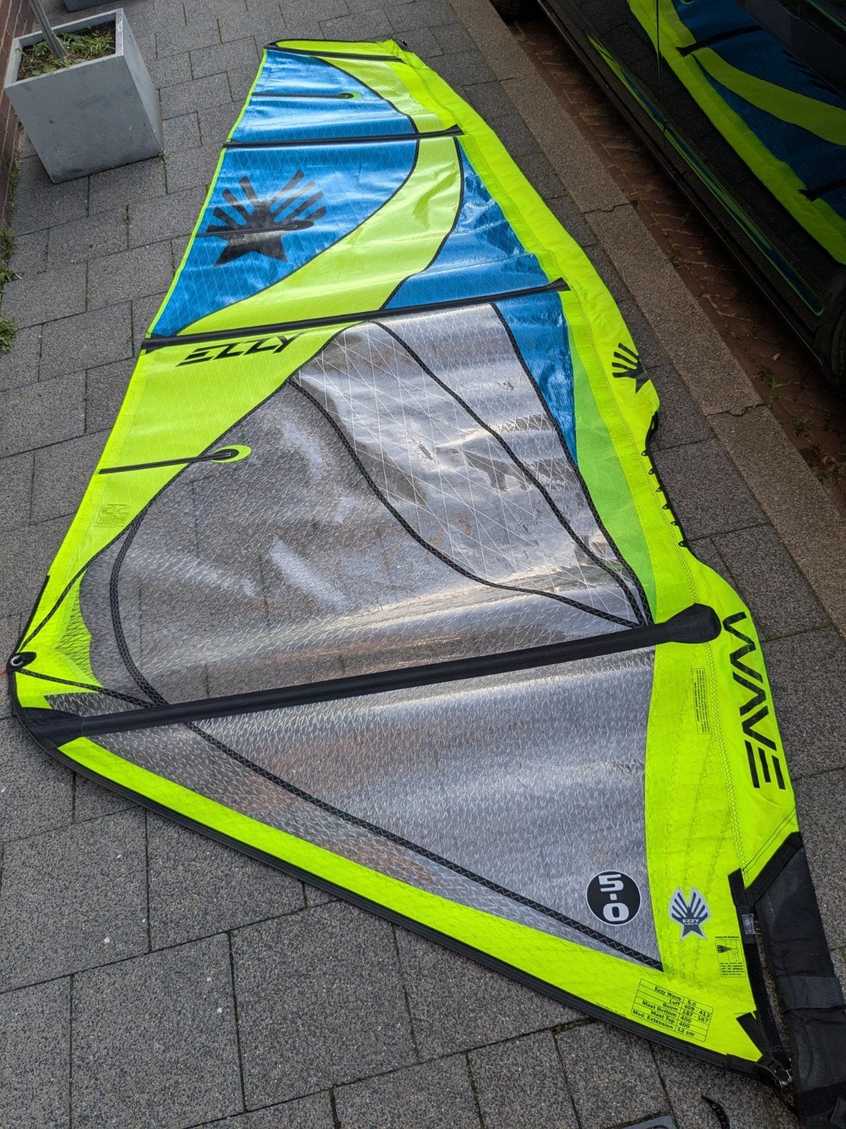 Ezzy Wave zeil 5.0 2022, 3.5 tot 5 m², Zeil, Ophalen, Overige merken