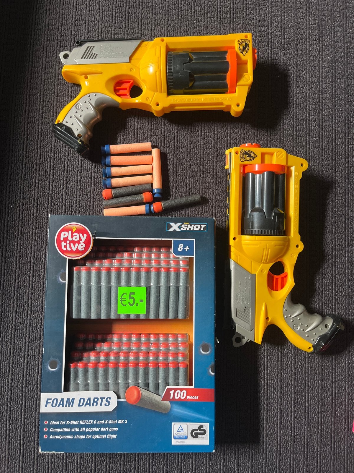 2x NERF pistolen met darts, Ophalen of Verzenden, Gebruikt, Jongen of Meisje