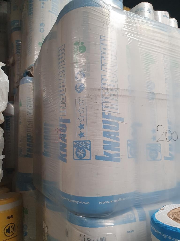 Glaswol isolatie rollen van 2-22cm vanaf 1€ per m², Ophalen, Dakisolatie, 12 cm of meer, Nieuw