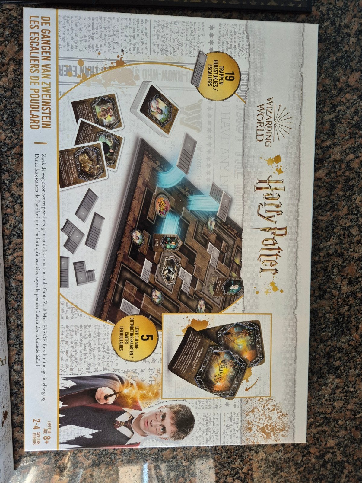 Harry Potter: De Gangen van Zweinstein Bordspel, Hobby en Vrije tijd, Een of twee spelers, Ophalen, Zo goed als nieuw, Winning Moves