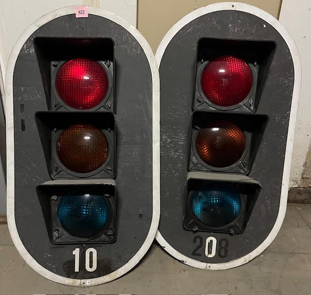 Vintage industriële verkeerslichten – originele stoplichten, Verzamelen, Ophalen, Overige typen