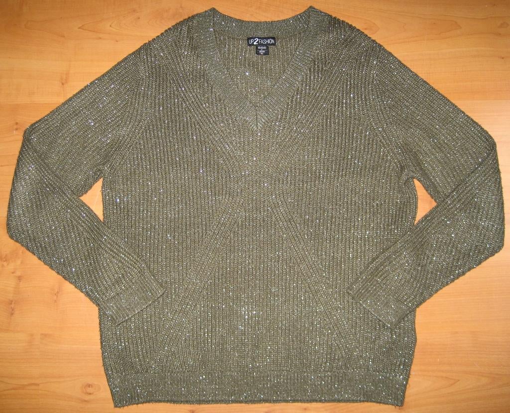 Groene trui Up2fashion L, Kleding | Dames, Up2Fashion, Maat 42/44 (L), Ophalen of Verzenden, Zo goed als nieuw