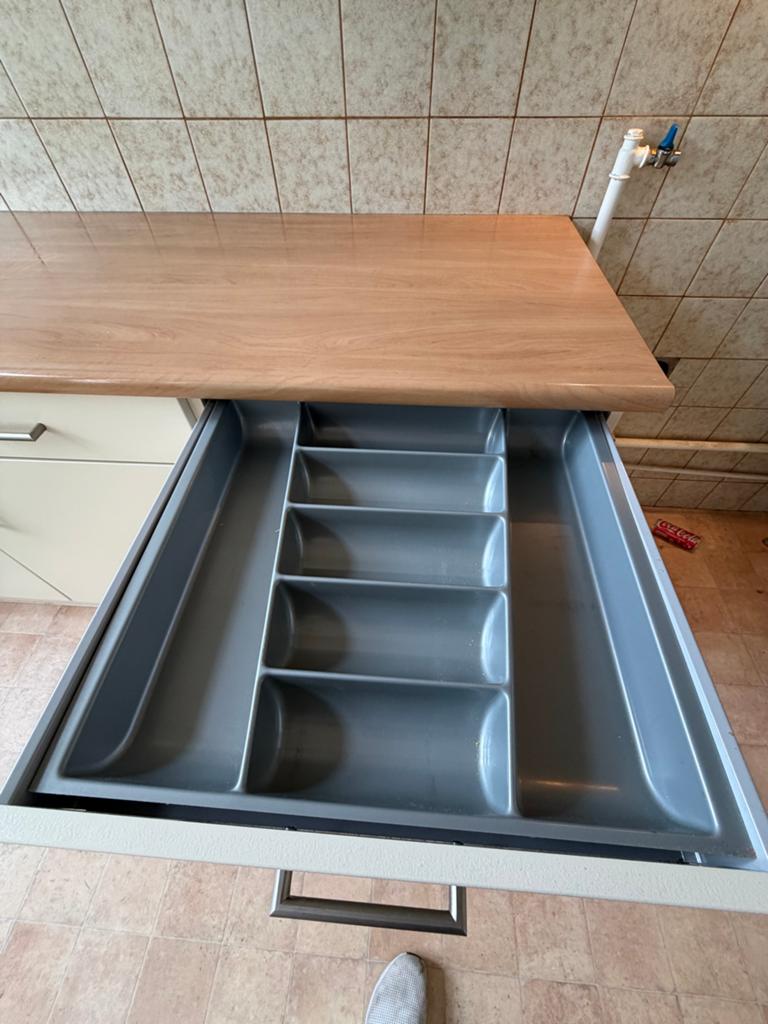 Complete keuken met afzuigkap en spoelbak, Ophalen, Gebruikt, Enkelwandige keuken, Hout