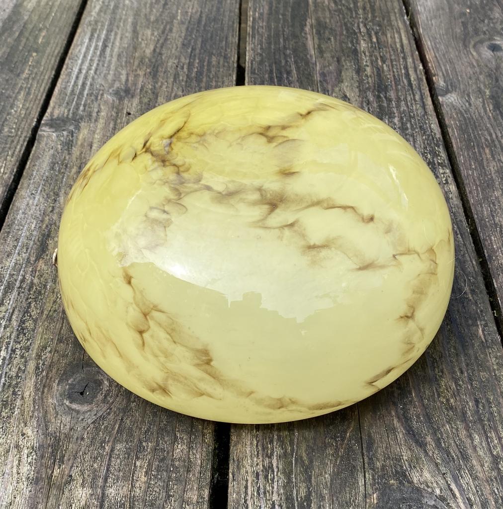 Leuke Gemarmerde Plafonnière - vintage retro art deco antiek, Huis en Inrichting, Lampen | Plafondlampen, Ophalen of Verzenden