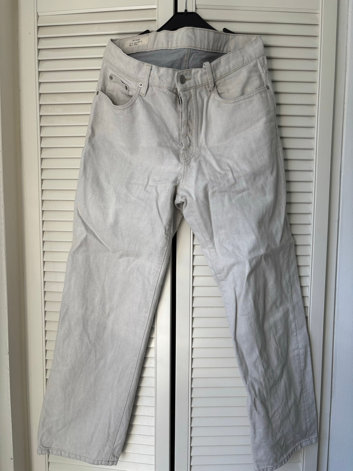 Grijze straight fit spijkerbroek ZARA Original maat 42, Ophalen of Verzenden, Gedragen, Grijs, W40 - W42 (confectie 56/58)