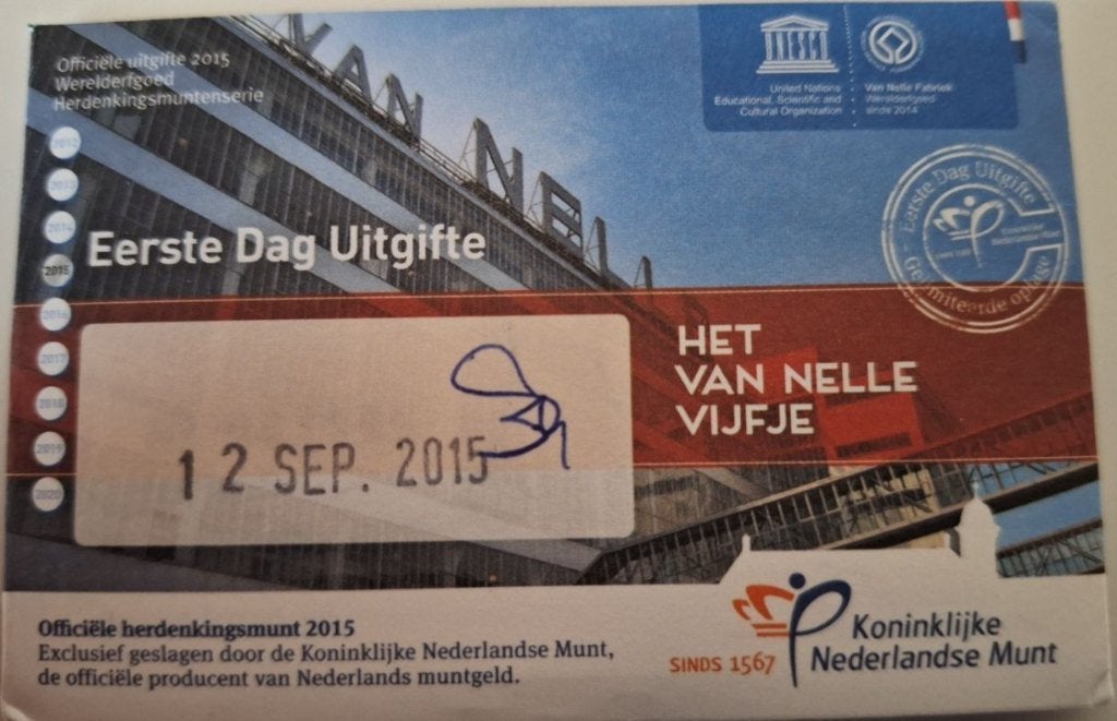 Coincard 2015 - Het van Nelle Vijfje - EDU, Verzenden, Overige landen, 5 euro, Setje