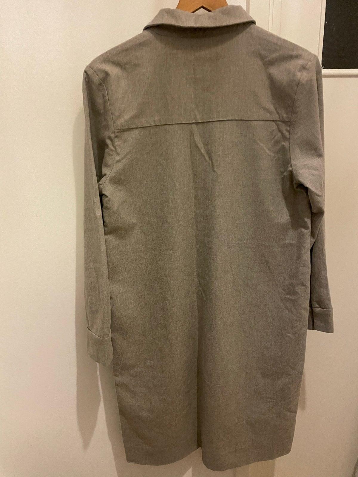 Lange jas Rue Blanche - Maat 2 (S), Kleding | Dames, Ophalen of Verzenden, Zo goed als nieuw, Maat 36 (S), Grijs