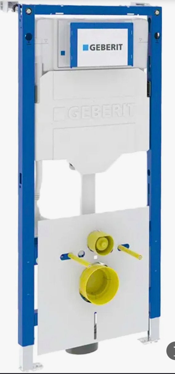 Glanswitte wc set met GEBERIT UP320 inbouwreservoir nieuw, Ophalen, Nieuw