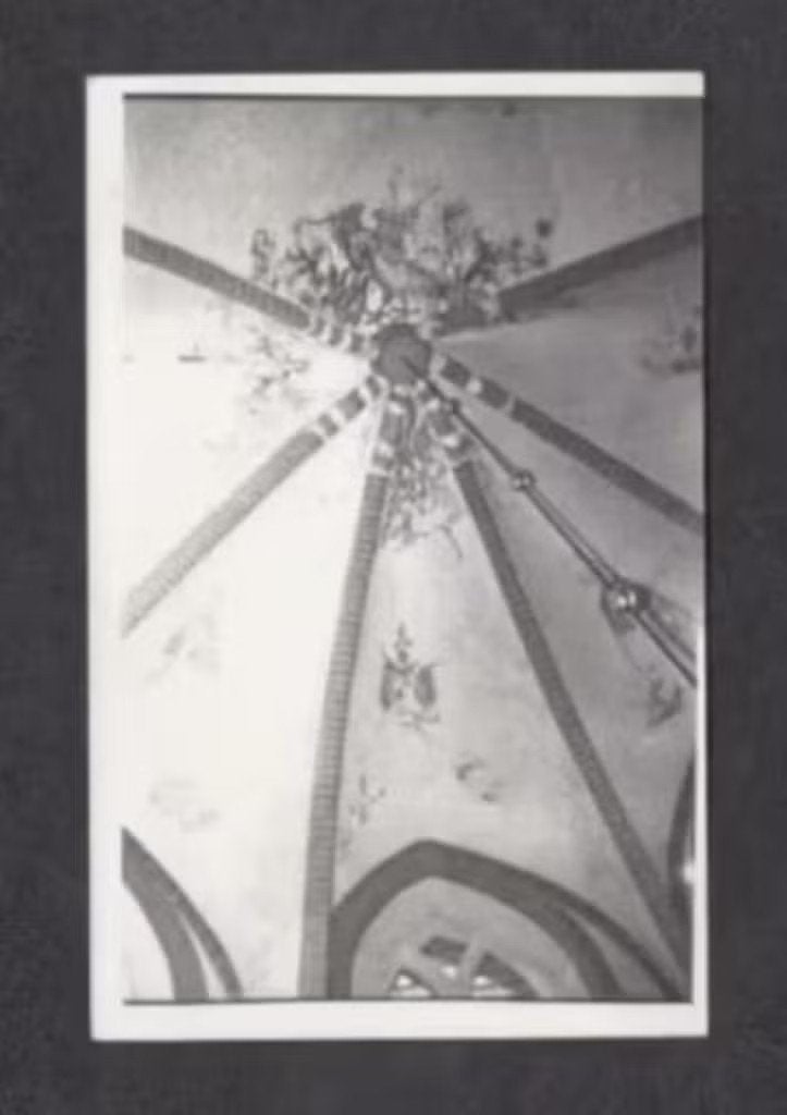 Foto 't Zandt Groningen Kerk Plafond Schilderingen Jaren 60., 1960 tot 1980, Foto, Ophalen of Verzenden, Zo goed als nieuw
