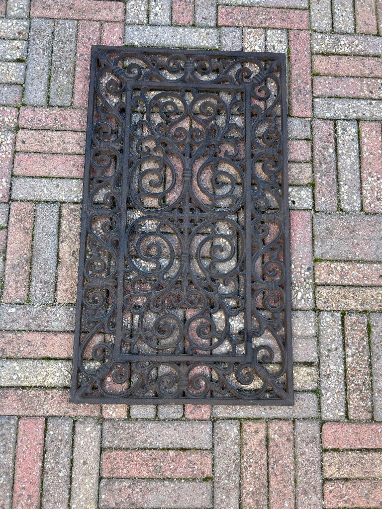 Gietijzeren deurmat, Tuin en Terras, Ophalen, Gebruikt, Gietijzer, Binnen