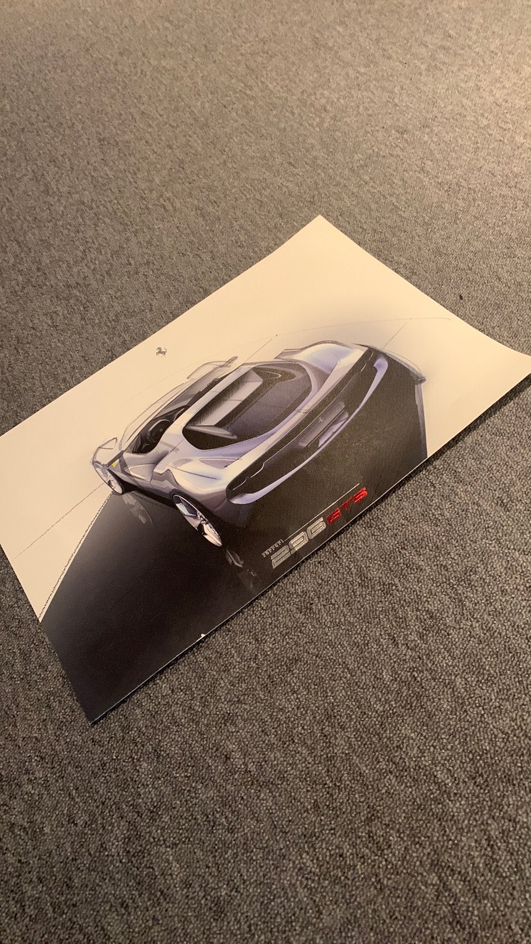 Ferrari poster, Ophalen of Verzenden, Zo goed als nieuw, A1 t/m A3