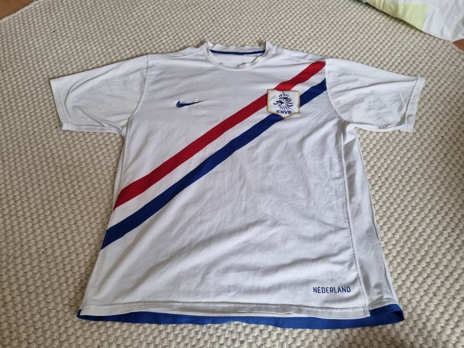 Vintage Nederland KNVB voetbalshirt 2006 - XL - Uitshirt, Wit, Nike, Maat 56/58 (XL), Ophalen of Verzenden
