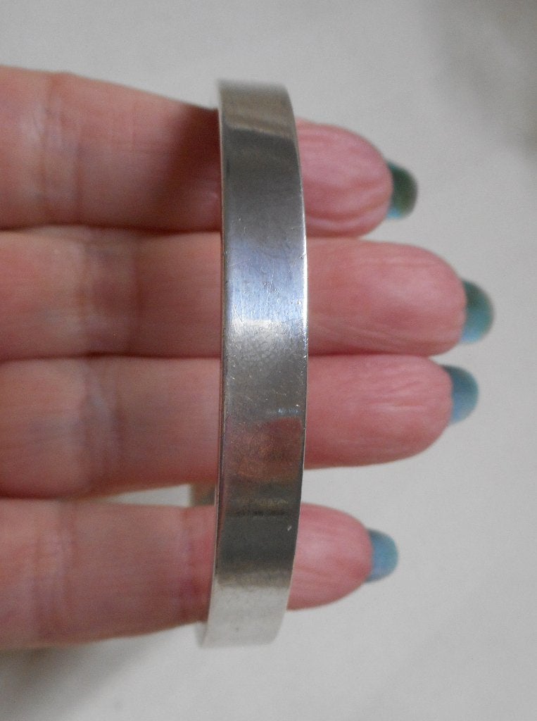 Zilveren vintage slavenarmband nr.2464, Verzenden, Gebruikt, Zilver, Zilver