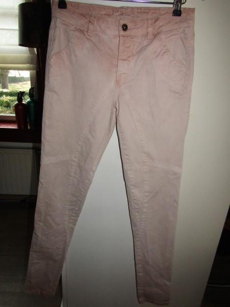 E808 Transfer mt 34-36 jeans nude roze dyed effect used look, Verzenden, Zo goed als nieuw, Roze, Maat 34 (XS) of kleiner