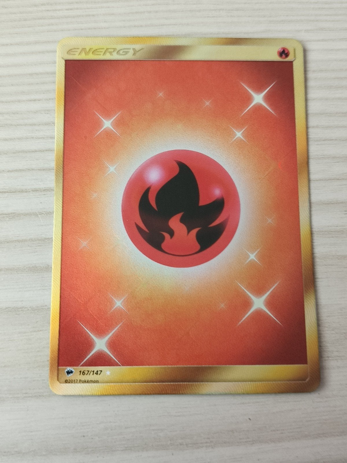 Fire energy 167/147 burning shadows, Ophalen of Verzenden, Zo goed als nieuw, Losse kaart, Foil