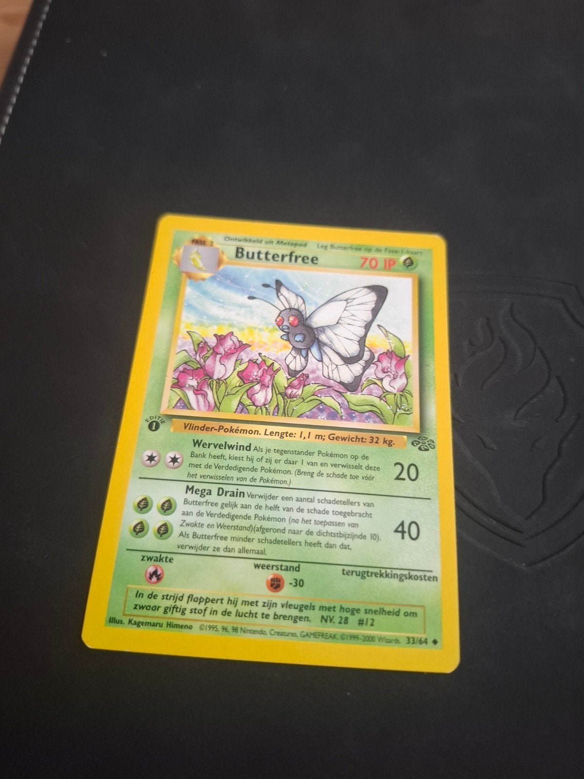 Butterfree Pokémon Kaart - Vlinder-Pokémon, Ophalen of Verzenden, Gebruikt, Losse kaart