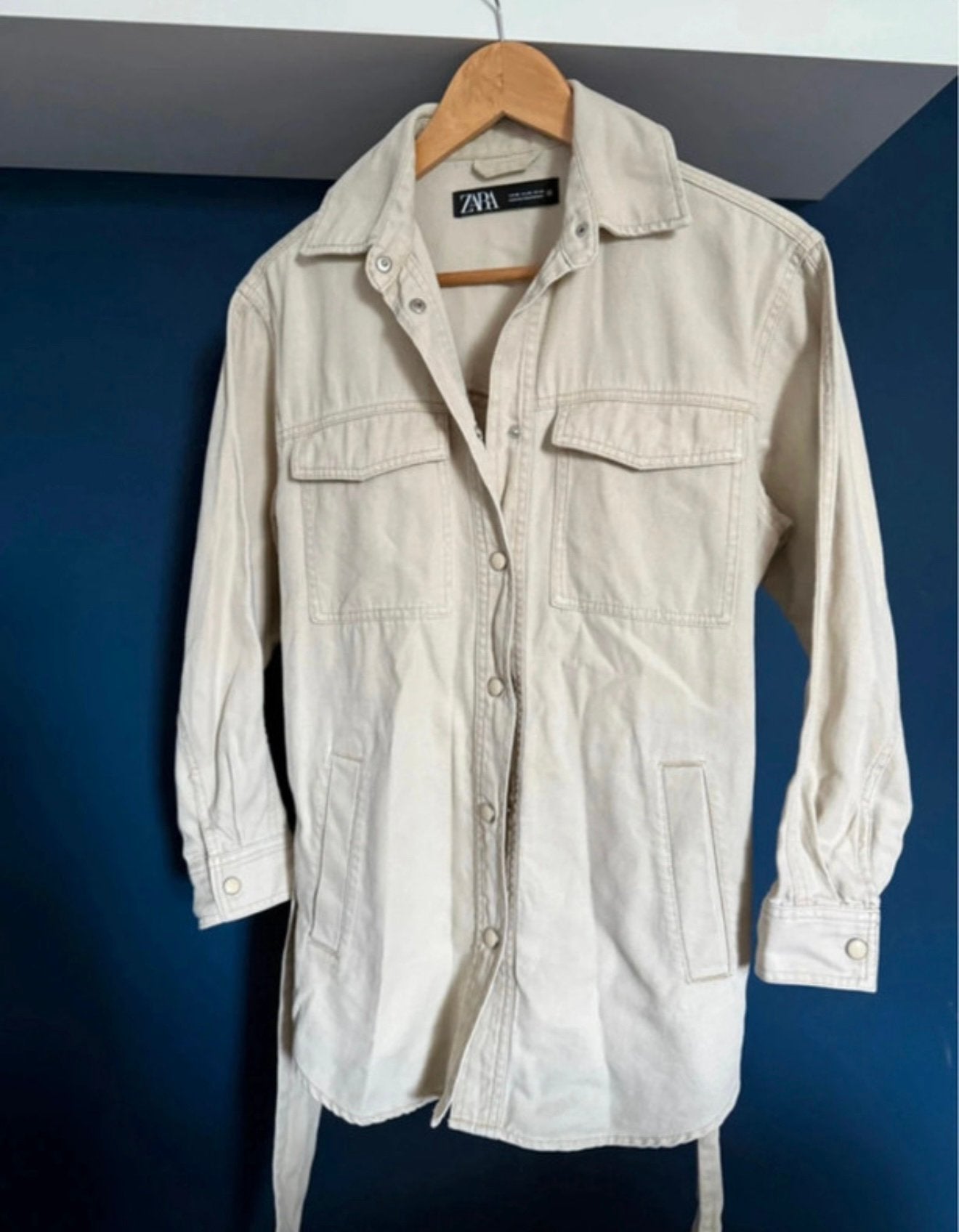 Zara Jasje Maat XS, Beige, Ophalen of Verzenden, Zo goed als nieuw, Jasje